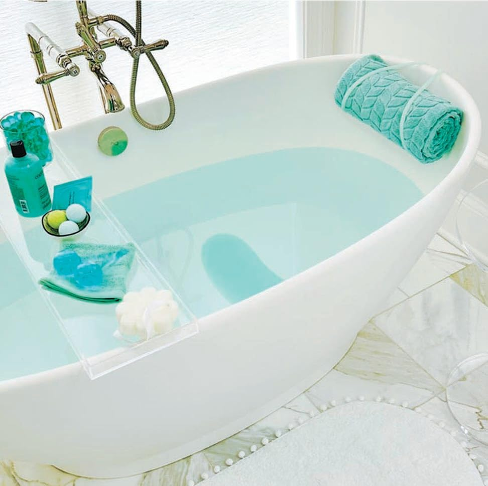 Bath Bean Luxury Body Stopper, Anti-Slip Spa Accessory, Holds Reclined Position in Bath to Fully Release Tension, Bathe Comfortably Hands Free, and Keep Your Hair Dry. Recline, Relax, Stay Put! image number 2