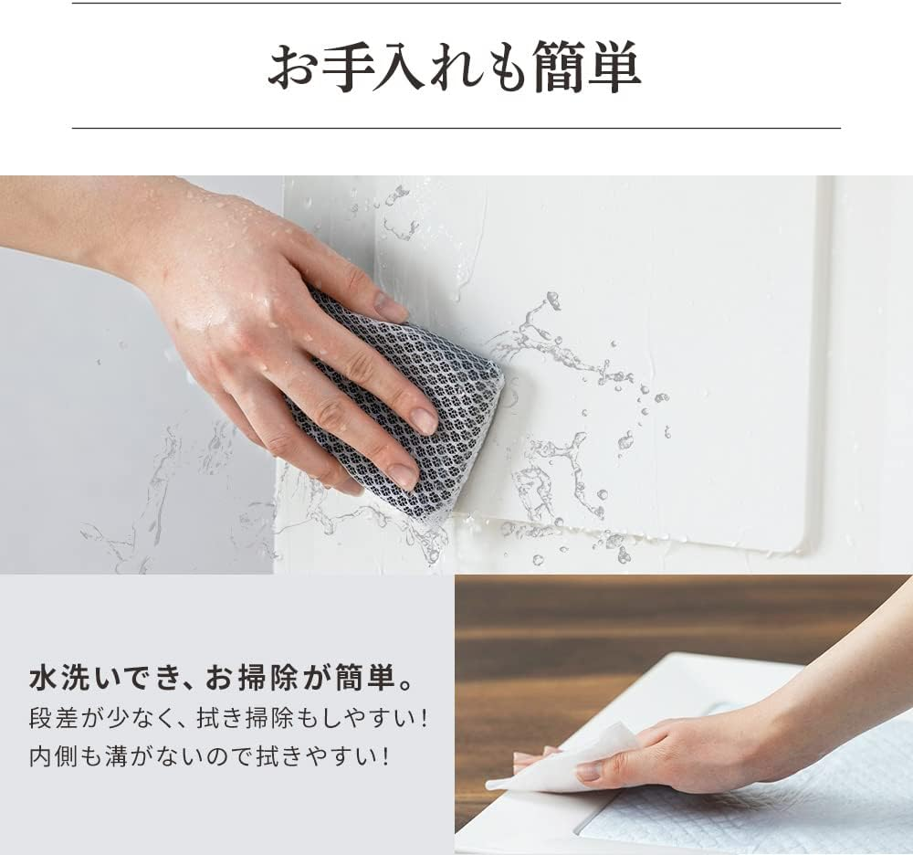 Iris Ohyama Dog Toilet, Square Dog Tray, Just Pinch Magnet, Regular, Light Gray, Washable image number 7