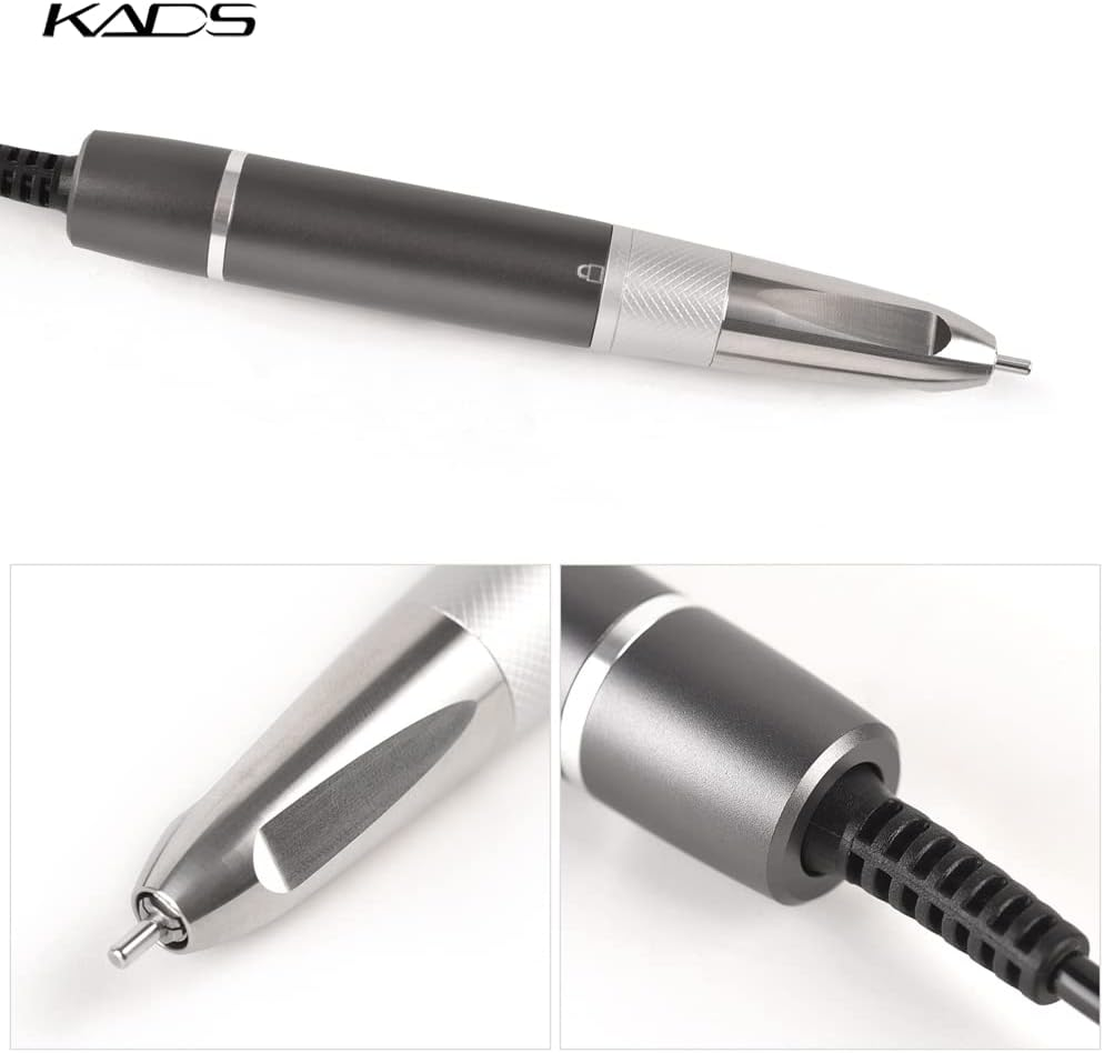 KADS 35000RPM Motorized Nail File 4000MAH High Capacity Battery Motorized Nail Drill Machine USB Charging Perfect for Turning off Gel Nails Motorized Gel Nail off Electric Nail File with Bit Nail File image number 2