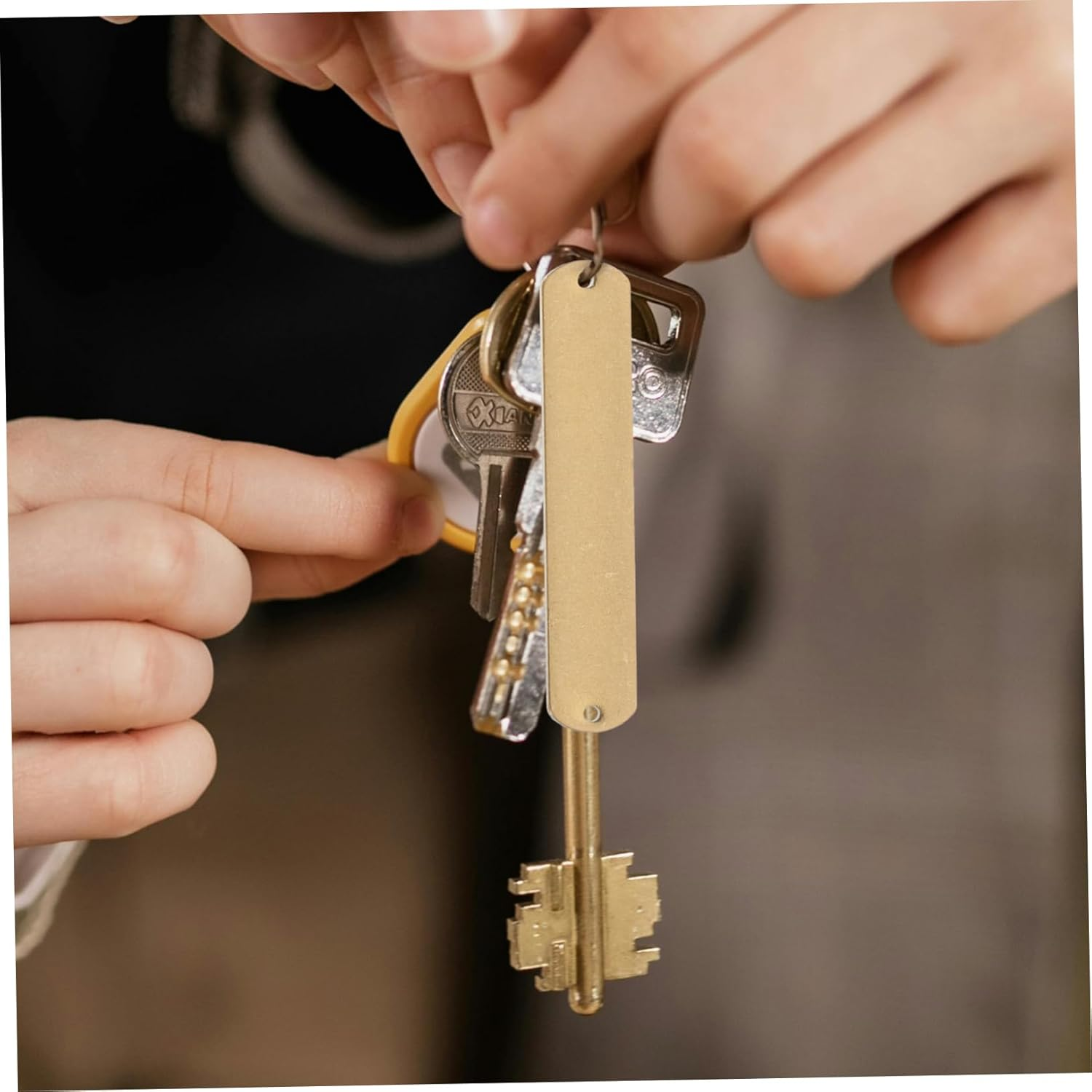 PLAFOPE 10Pcs Tags Elegant Shape Multi-Functional Keychain Luggage Tags Portable image number 5