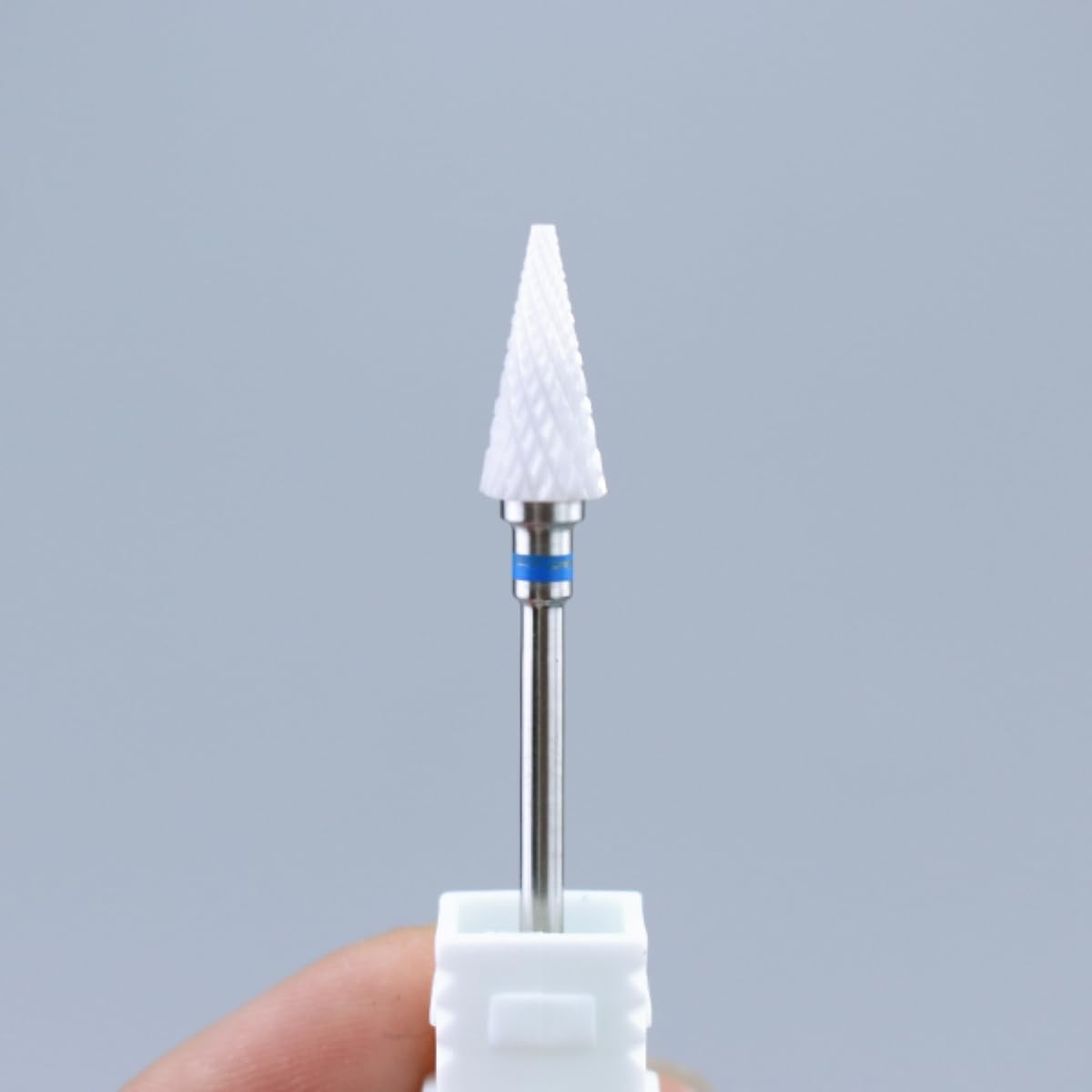 Natury Nails Ceramic Nail Cutter Bits Manicure Pedicure Nail Polish Acrylic Nails and Gel Nails File for Woodturning Blue Medium Grit image number 2