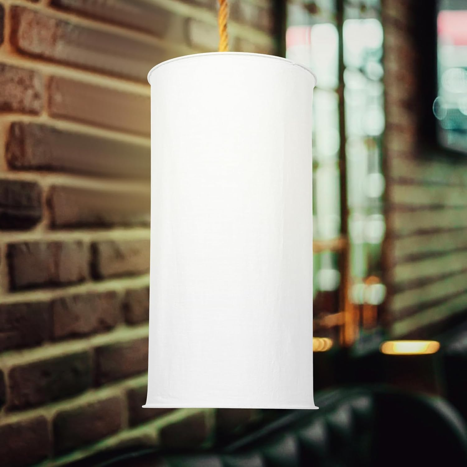 GALPADA White 35Cm Fabric Folding Pendant Lamp Shade E27 Hanging Lampshade for Table and Lamps in Modern Home Lighting image number 3