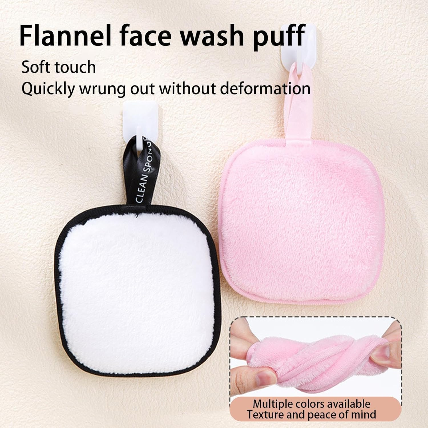 Reusable Makeup Remover Pads | 4 Count Wipes for Facial Cleansing | Eco-Friendly Washable Face Cleansing Eco Pads for All Skin Types image number 3