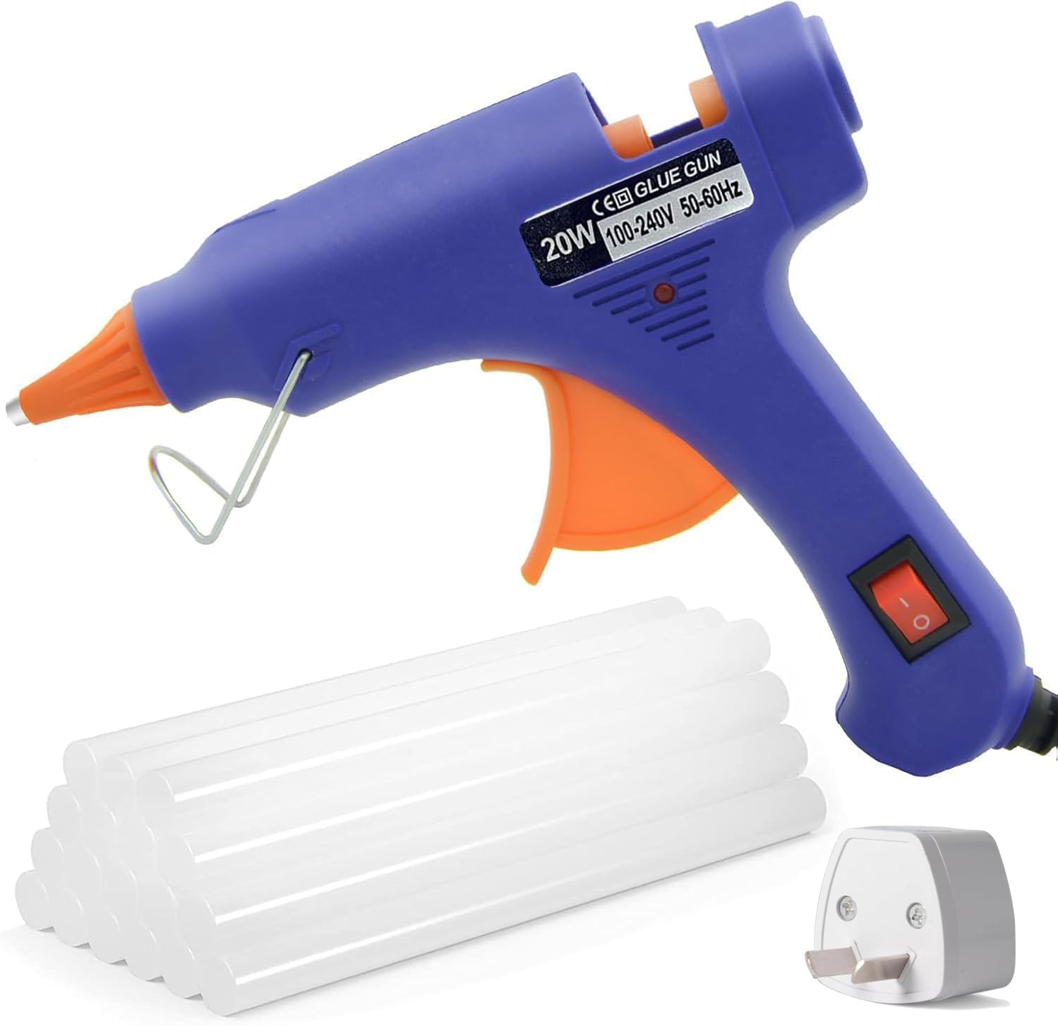 Fyvadio Hot Glue Gun with 40 Glue Sticks, Fast Preheating Hot Melt Gun, Mini Glue Gun Kit for Kids DIY, School Craft Projects, Quick Home Repairs and More (20W) image number 4