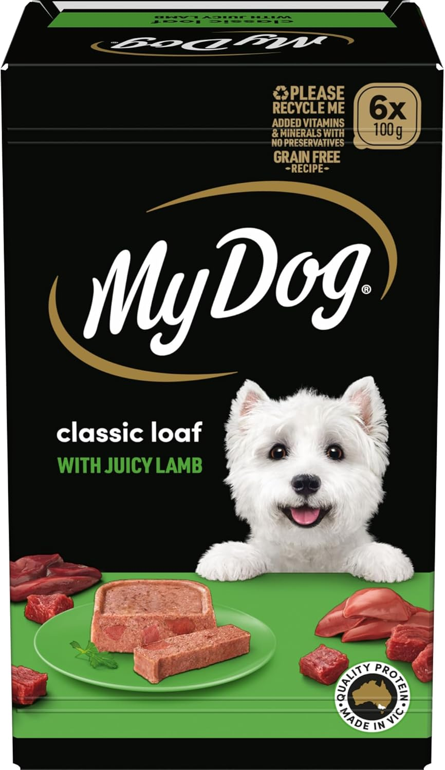 My Dog Adult Wet Dog Food Lamb Loaf 100G Tray, 36 Pack image number 1