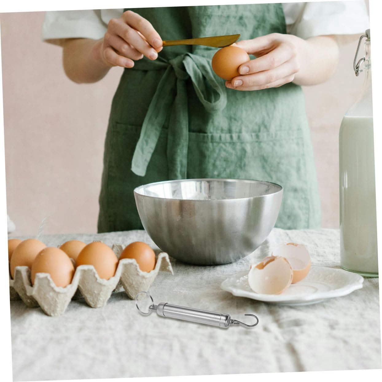 SHOWERORO 3Pcs Compact Manual Spring Weighing Scales Portable Mechanical Luggage Scale for Grocery Shopping Travel Household Use High Accuracy Design image number 4