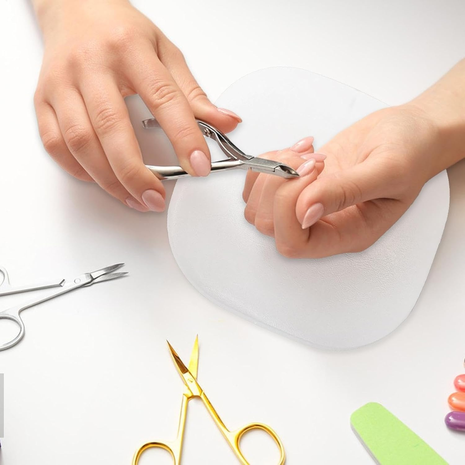 Manicure Arm Rest &ndash; Nail Tech Elbow Cushion | Soft, Non-Slip Elbow Support for Nail Technicians, Hand Rest Holder for Professional & Nails, Non-Slip Manicure Support,Professional Nail Arm Rest image number 5