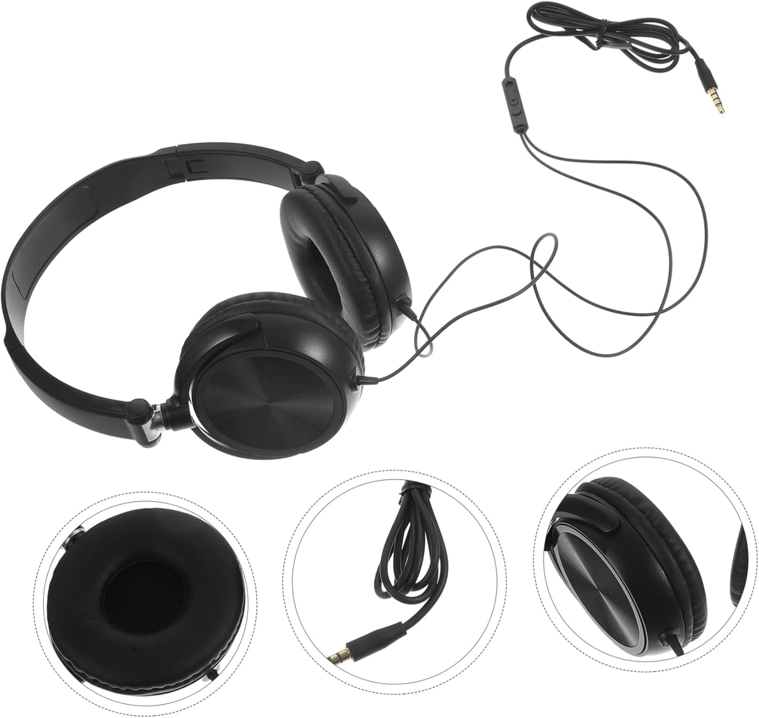 QUMIIRITY Headphones Microphone Lightweight Foldable Headsets Volume Control for Smartphones Pc Laptop Tablet over Ear Headphones Bass for Gaming and Music Listening image number 6