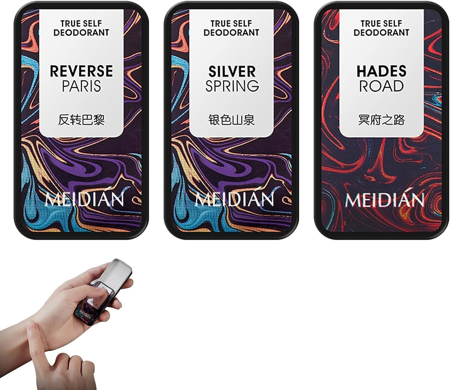 3 Pieces Solid Cologne, Natural Scent Solid Scent Set Non-Alcoholic, Portable Case Design Scents for Men and Women Long-Lasting Aroma image number 4