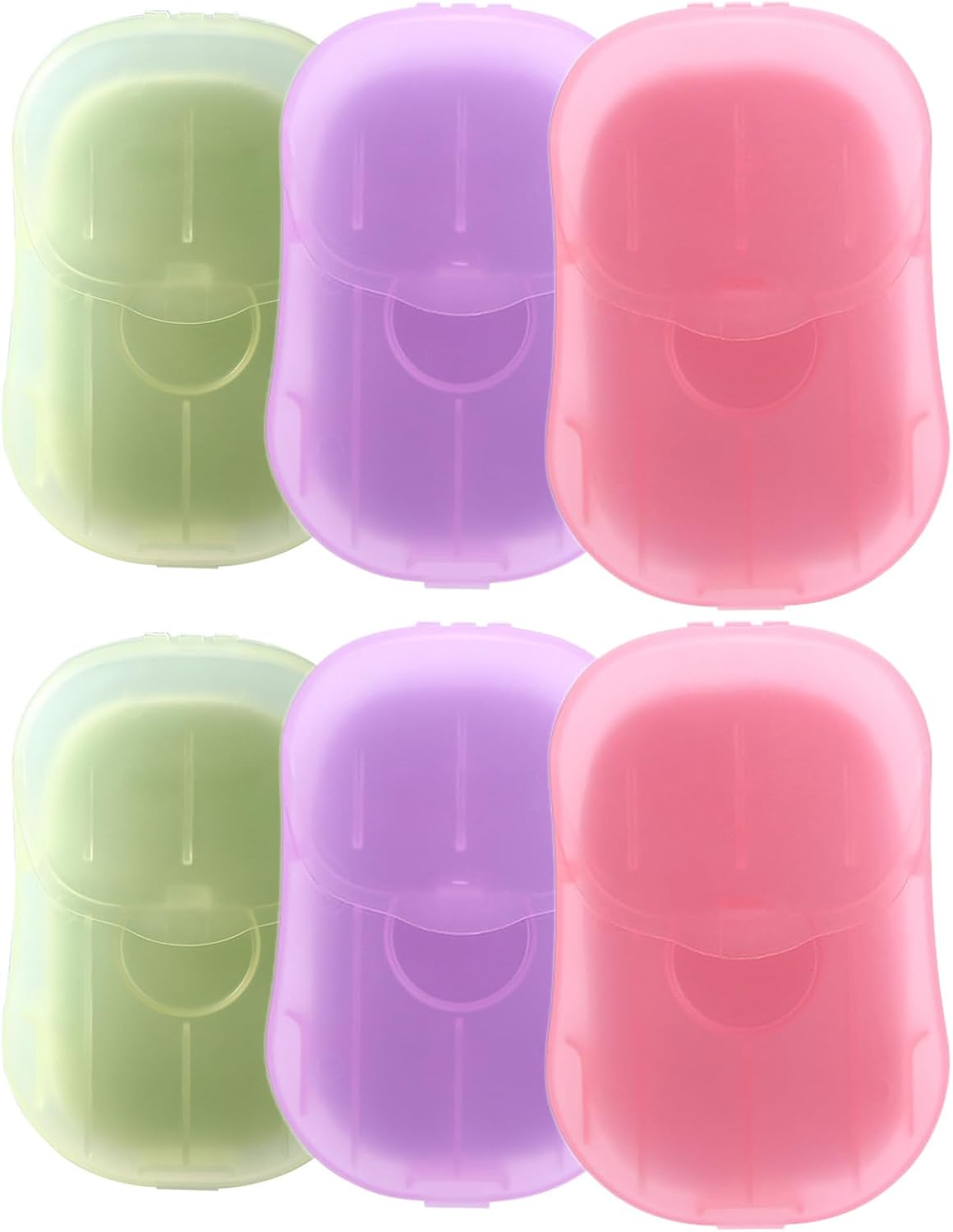 GIBENUO 6 Boxes (300 Sheets) Hand Washing Soap Sheets for Outdoor Travel,Portable Hiking Washing Hand Paper Soap for Travel, Party, School, Camping