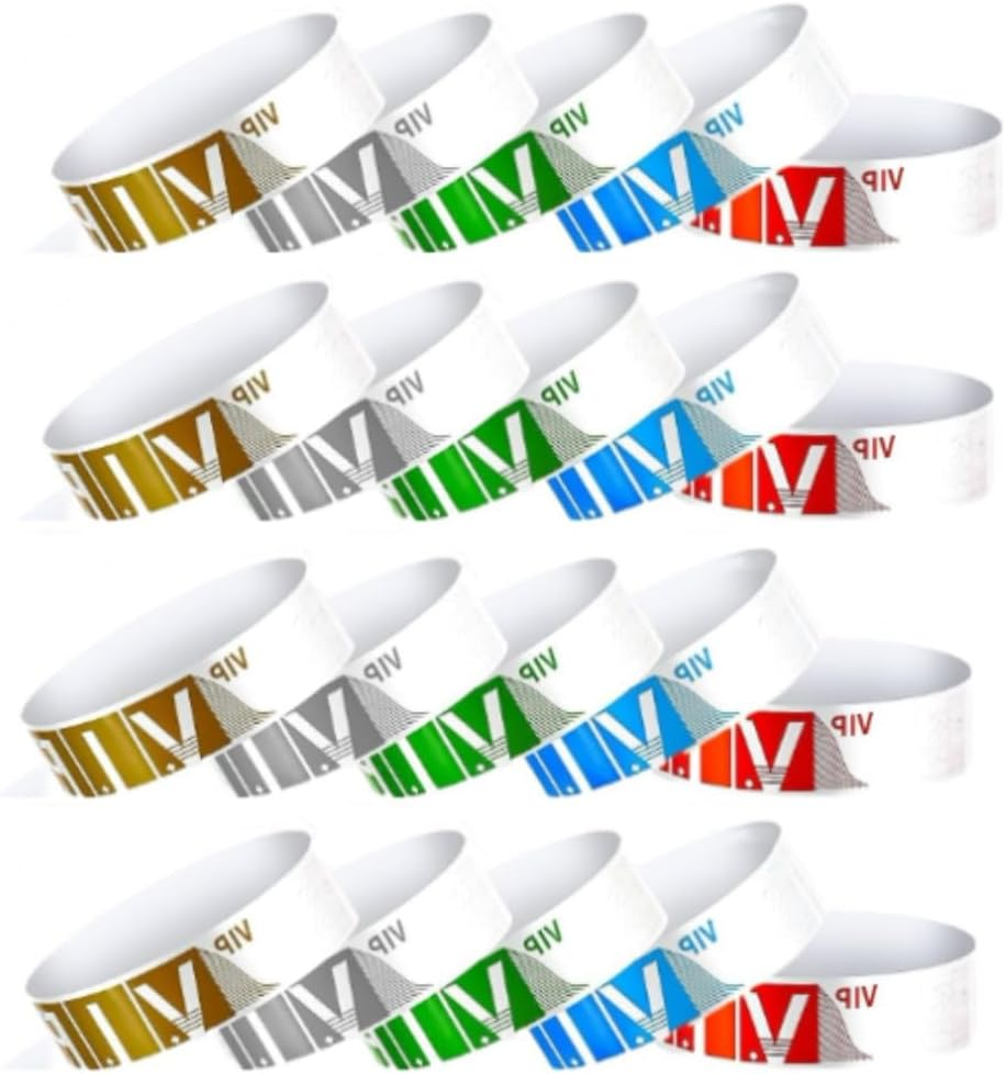 500 Waterproof VIP Wristbands for Light Events, Concert Club Festival Wristbands 0.75 Inch image number 3