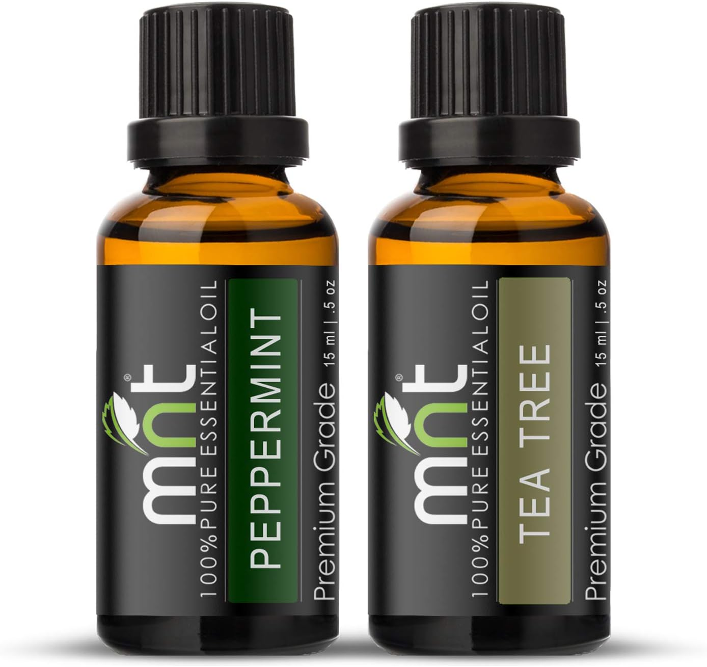 MNT Combo of Peppermint Oil and Tea Tree Oil for Hair Growth, Skin Care (Each 15ML) - 100% Pure Natural Oil image number 2