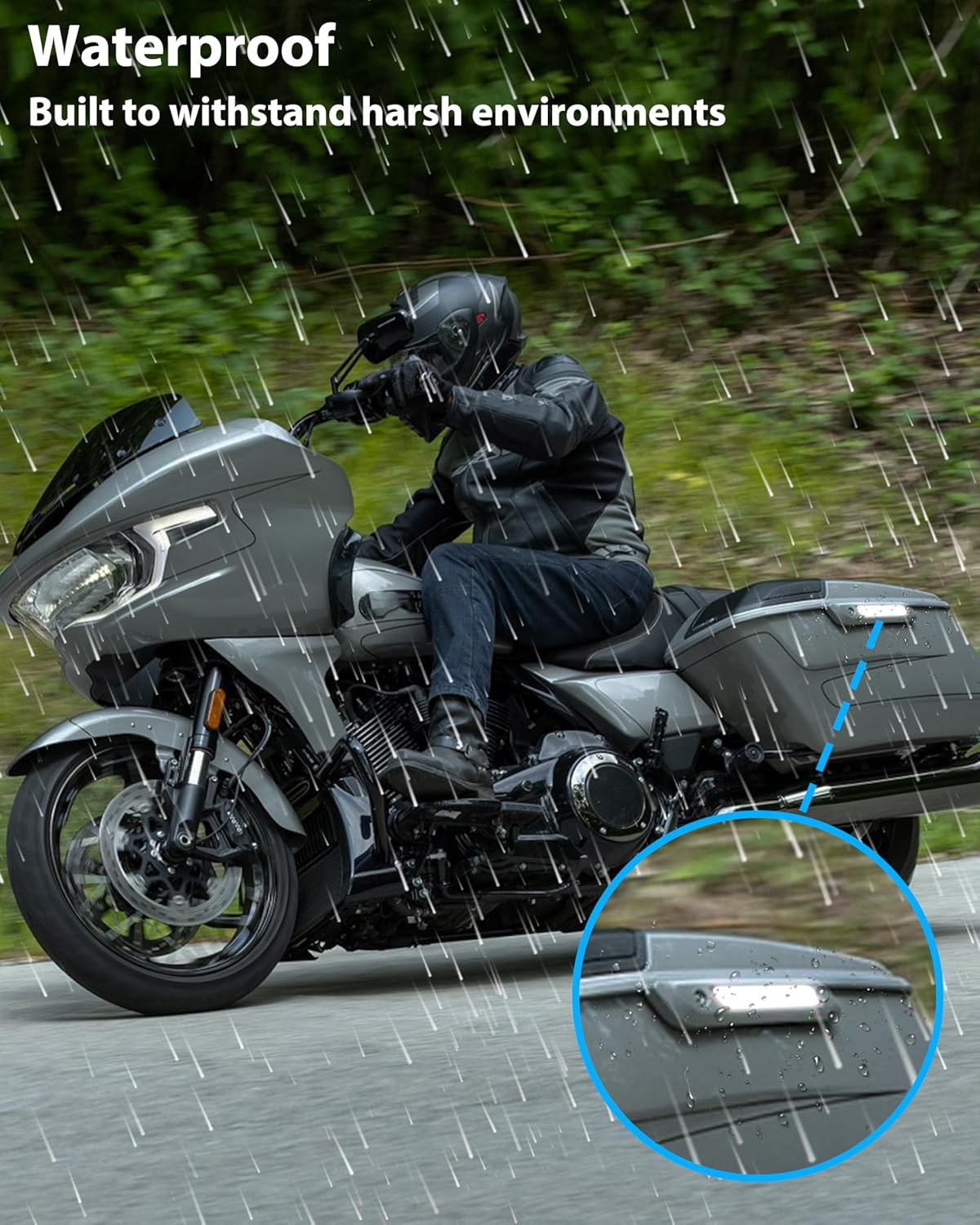 Smoked Saddlebag Saddle Bag Hinge Latch Covers for Harley CVO Road Street Glide 2023-2025 FLHX FLTRX FLTRXSTSE 2024-2025 Accessories