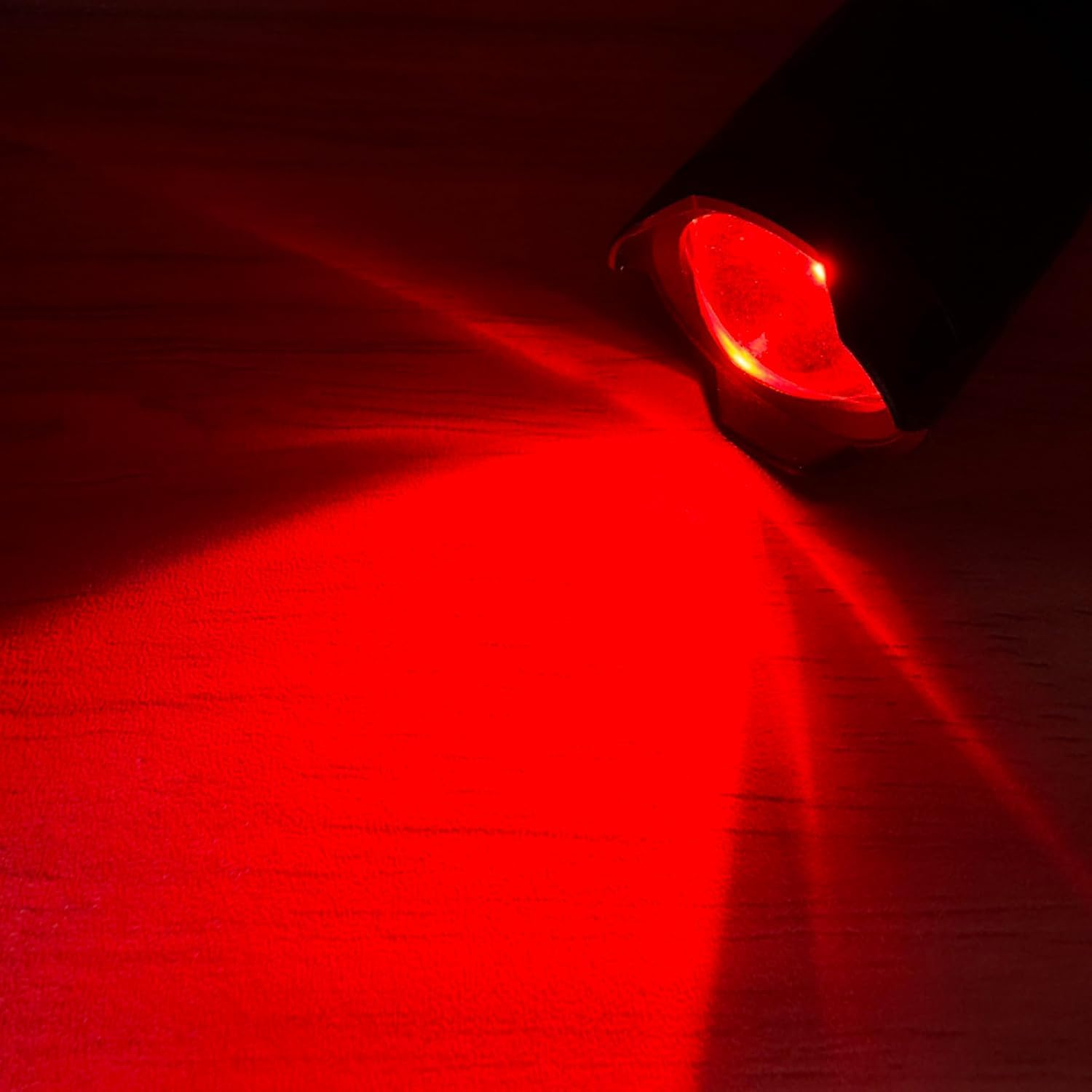 HYVCZP Red Light Flashlight,Adjustable Focus LED Torch,4 Lighting Modes,Super Bright,Waterproof Pocket Size,Lightweight Small Torch for Power Cut,Emergency, Camping, Hiking,Night Fishing,Outdoor image number 2