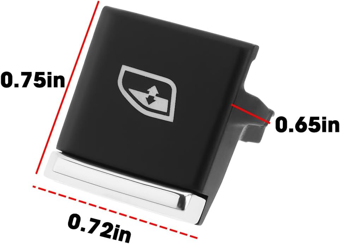 Emagtech 2Pcs Driver'S Seat Power Window Switch Button Covers Compatible with Porsche Cayenne 2011-2018 (No. 1-2) image number 4