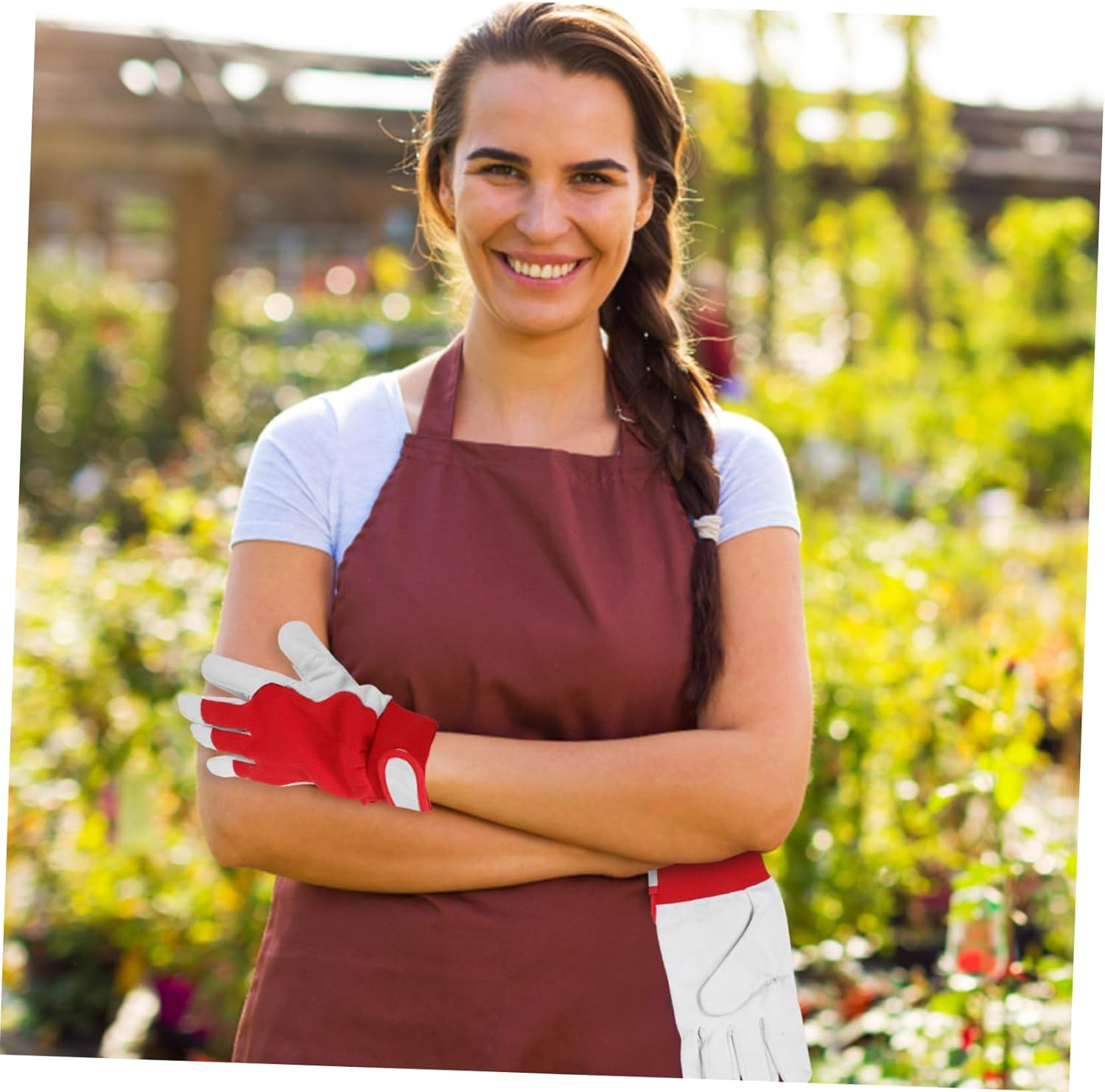 BESPORTBLE Thick Cut Resistant Gardening Gloves for Women Men Puncture Gloves for Berry Cacti image number 6