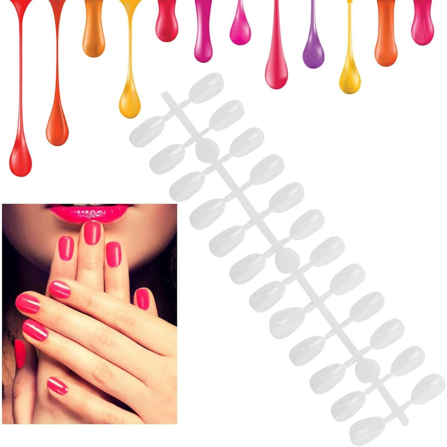 Strong and Sturdy Ideal Choice Nail Color Card, Exquisite Craftsmanship High-Quality Materials Exquisite and Beautiful Manicure Color Card, Salon Shop for Home(Natural Color) image number 6