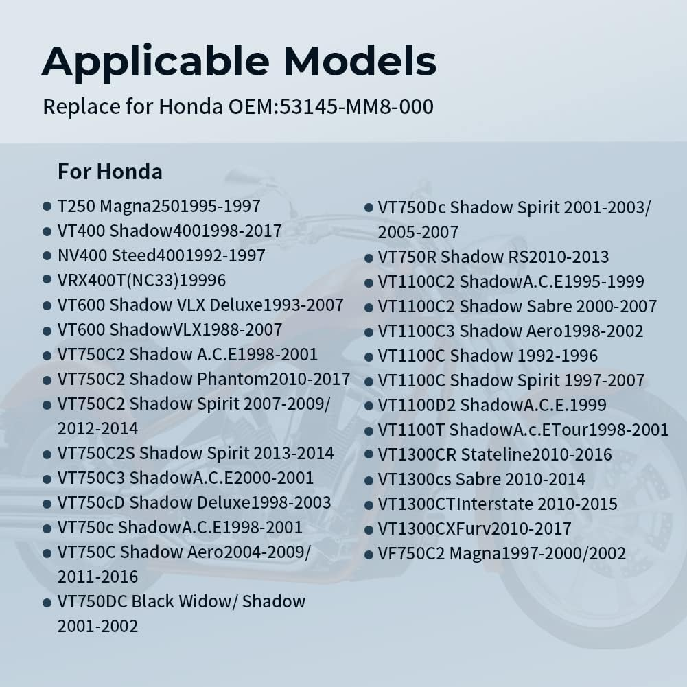 Grip Throttle Tube Replace for Honda OEM:53145-MM8-000, 25Mm Right Grip Dual Throttle Tube & Left Handlebar Grip Suitable for Honda VT XVS Shadow 400/750/1100 Magna Sabre image number 4