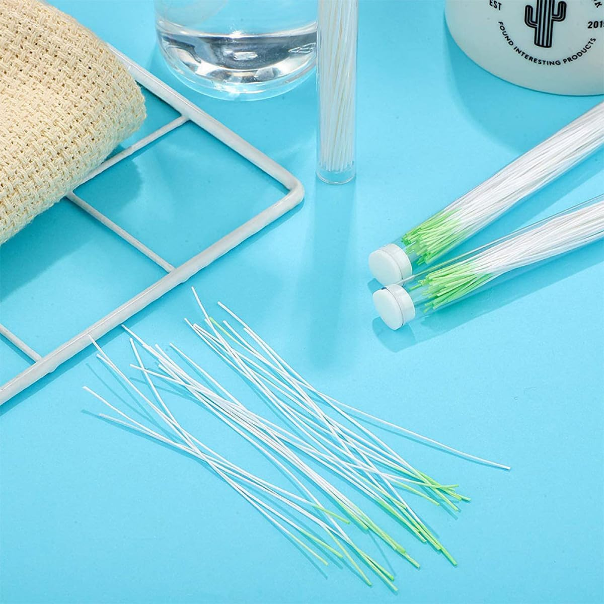 NULYLU 350Pcs Ear Piercing Cleaning Floss Set with 70 Reinforced Green Tubes Disposable Ear Hole Washing Lines for Piercing Aftercare and Daily image number 6
