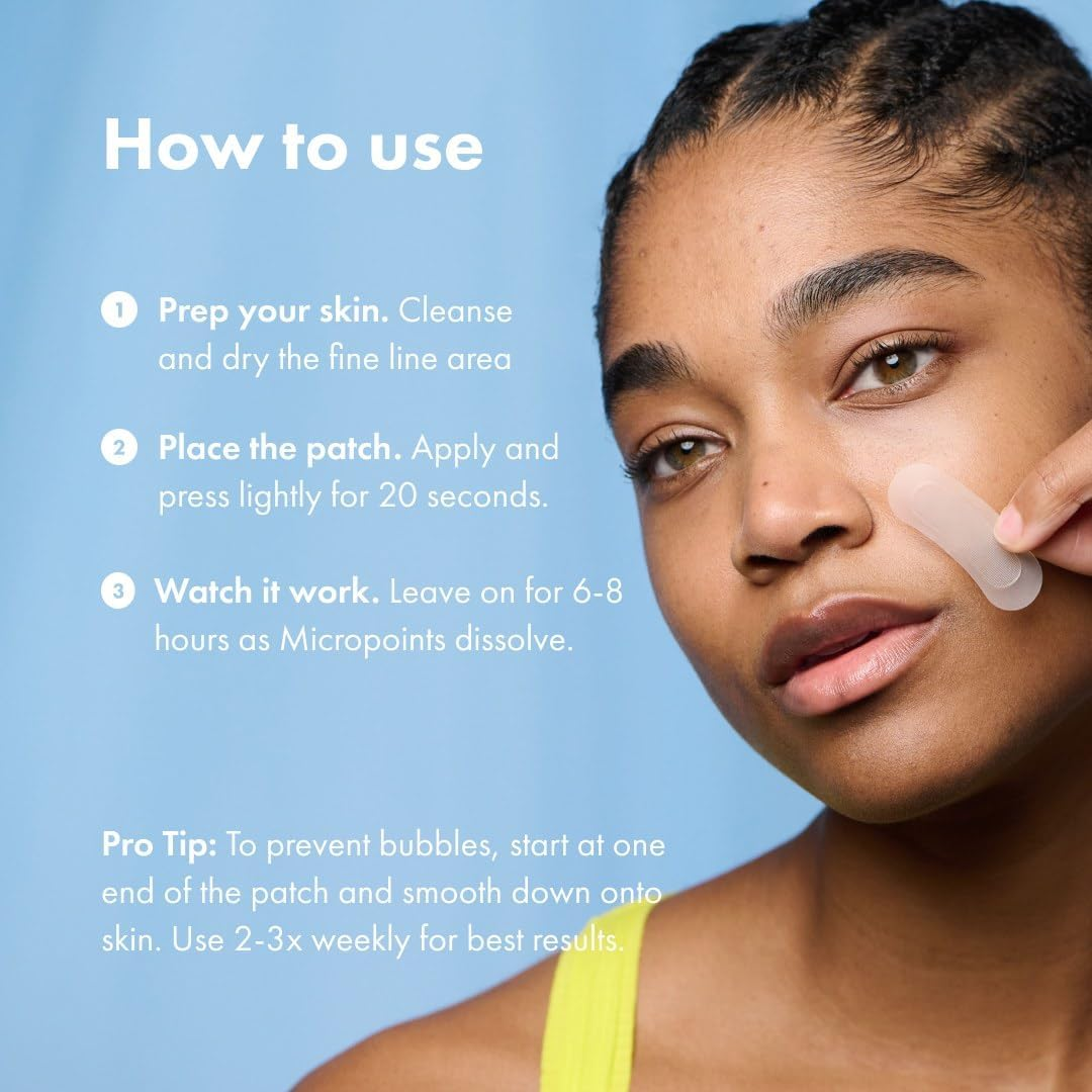 Hero Cosmetics Mighty Patch&trade; for Fine Lines Patches - Featuring Retinol and 1,390 Dissolving Micropoint&trade; Points to Help Renew the Look of Skin (6 Count) image number 1