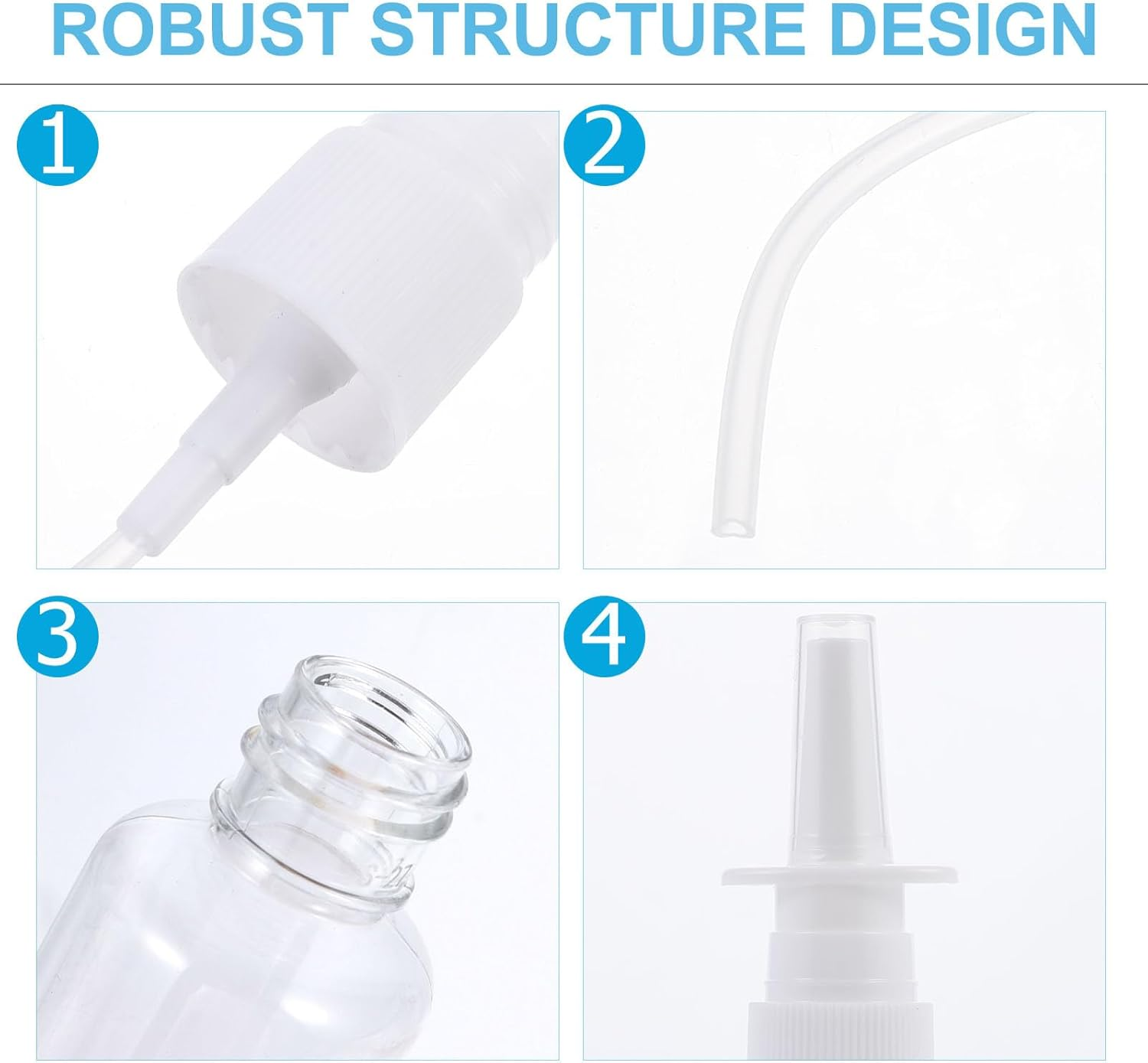 FOMIYES 2Pcs Nasal Cleaner Spray Bottle for Boy Girl Lightweight Nasal Irrigator for Blocked Nose Relief for and Use image number 1