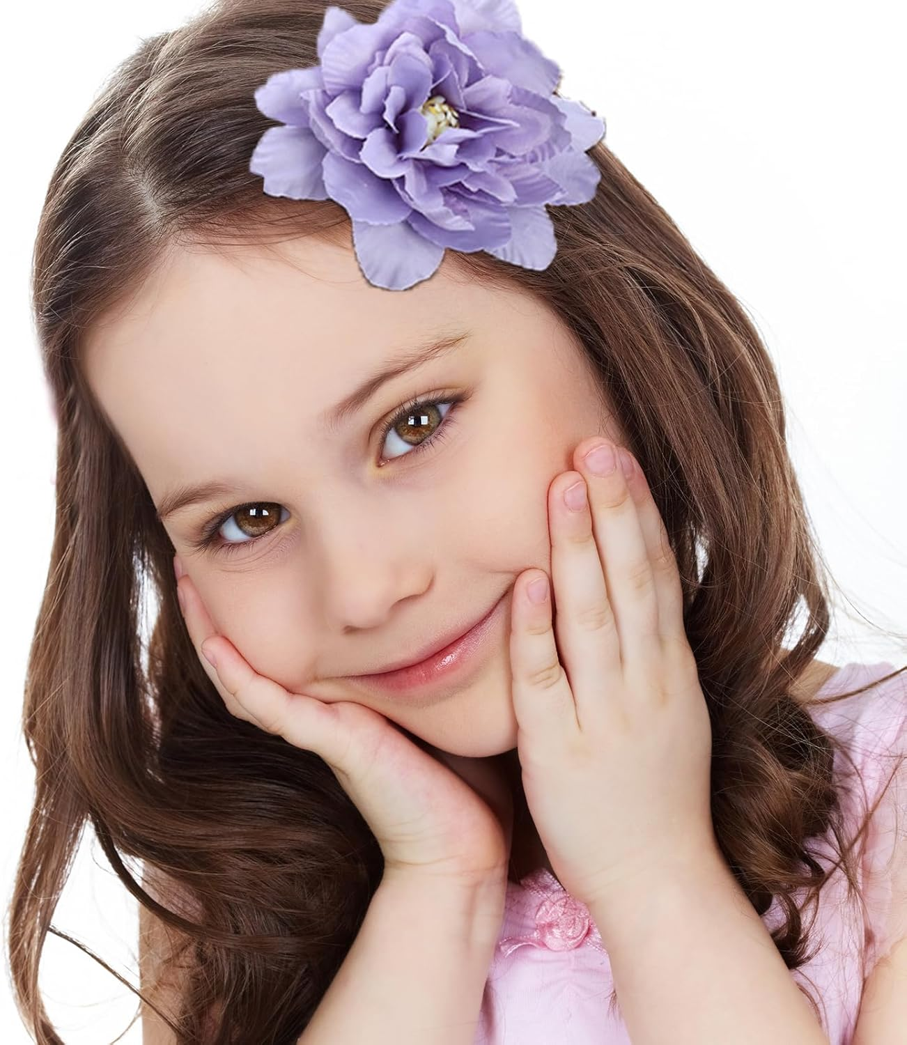 Pack of 21 Flower Hair Clips, 3D Flowers Colourful Flowers Hair Clips for Women, Artificial Flower Hair Clip, Hair Clip, Ideal for Wedding and Party image number 5