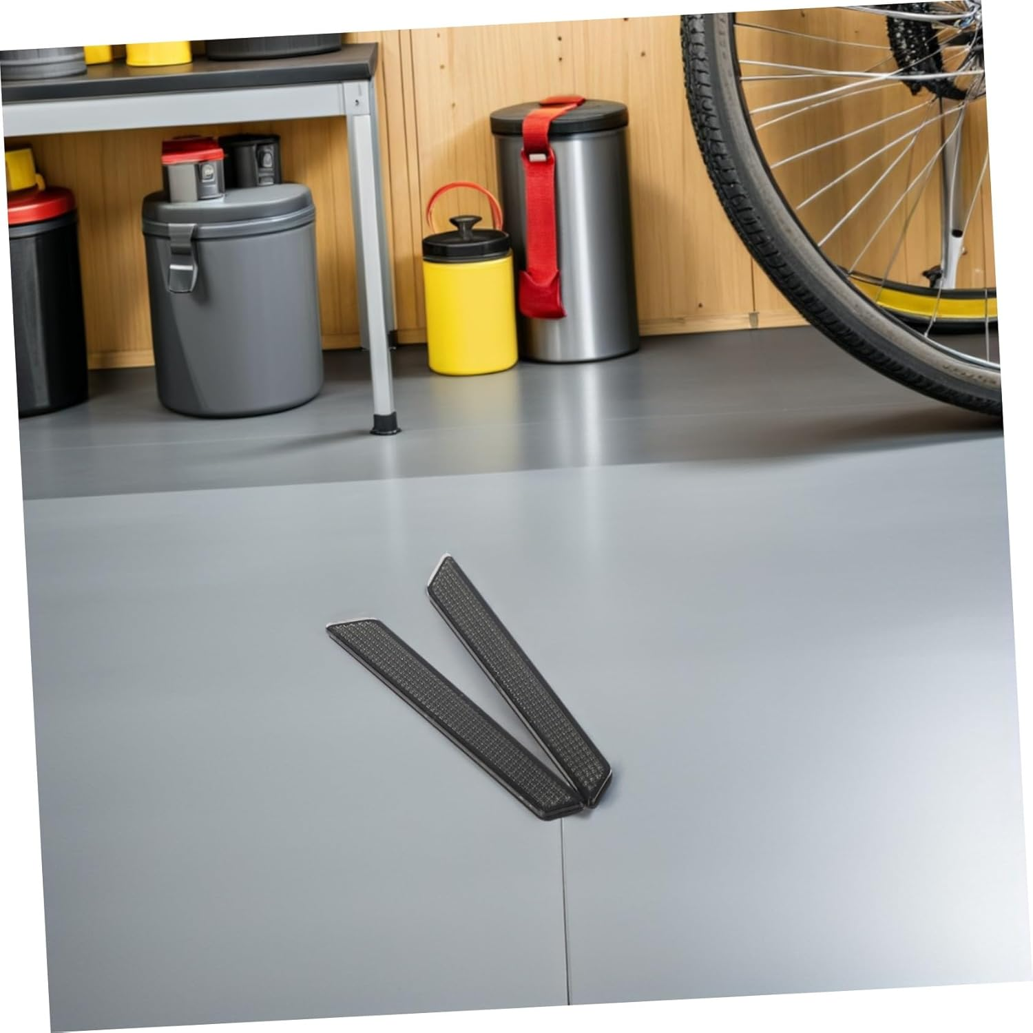 Alipis Motorcycle Reflective Strips Saddle Bag Motorcycle Covers Saddle Bag Reflector Accessories Reflector Inserts Black Grey Abs