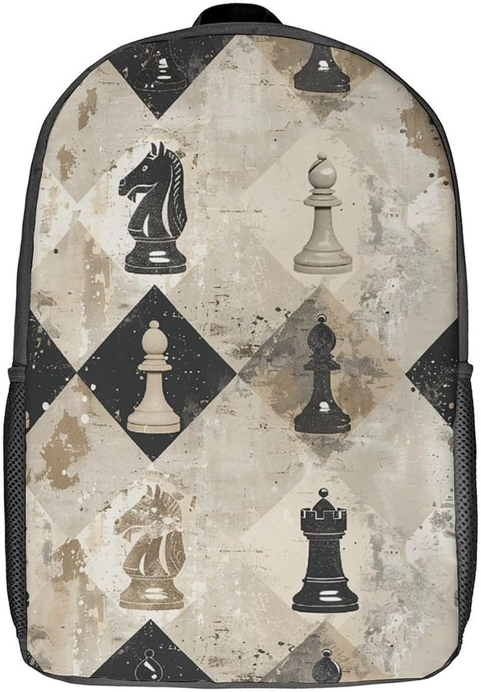 RTFGHJS Chess Piece Brown Pattern Laptop Backpack,17 Inch Fashion Travel Backpacks Shoulder Bag, Crossbody Bag for Work - Animal German Shepherd image number 6