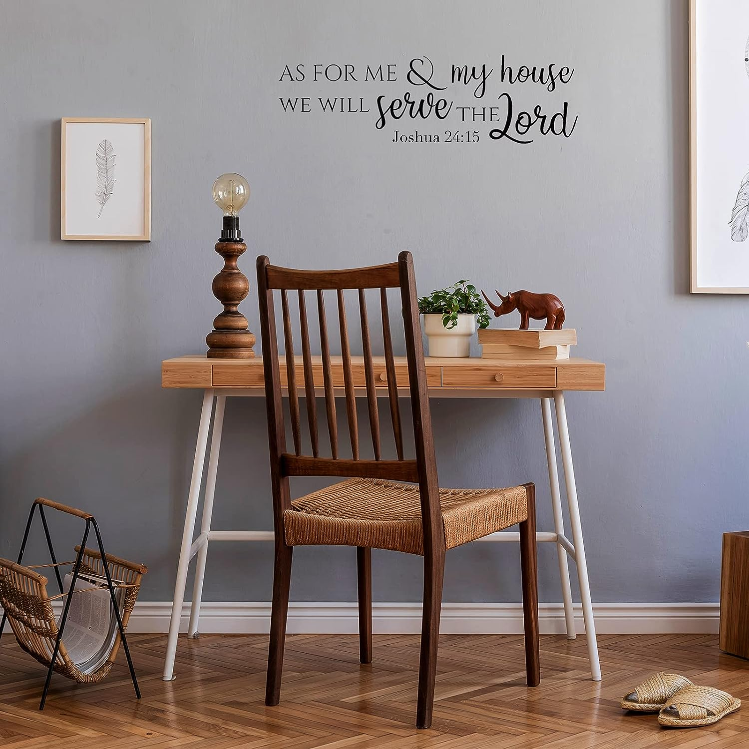 BBTO Bible Verse Wall Stickers Inspirational Quote Wall Decals Religious Motivational Scripture Sticker Peel and Stick for Bedroom Living Room Office Bathroom(Be Still) image number 2