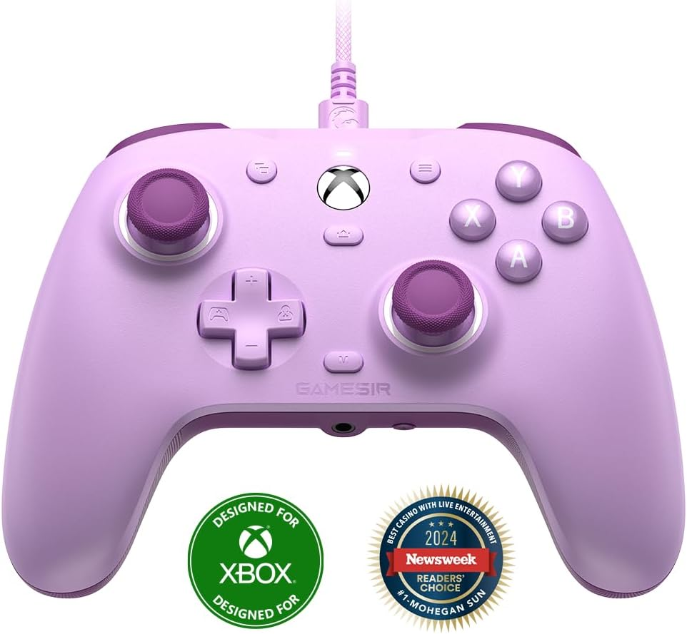 Gamesir G7 SE Wired Controller for Xbox Series X|S, Xbox One & Windows 10/11, Plug and Play Gaming Gamepad with Hall Effect Joysticks/Hall Trigger, 3.5Mm Audio Jack （Purple) image number 3