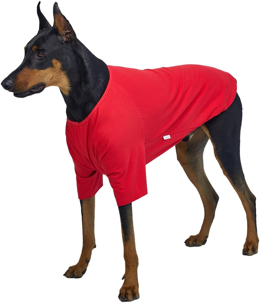 Lucky Petter Dog Shirt for Small Dogs Plain T-Shirts Soft Breathable Dog Cotton Shirt Pet Clothes (2X-Large, Navy) image number 5