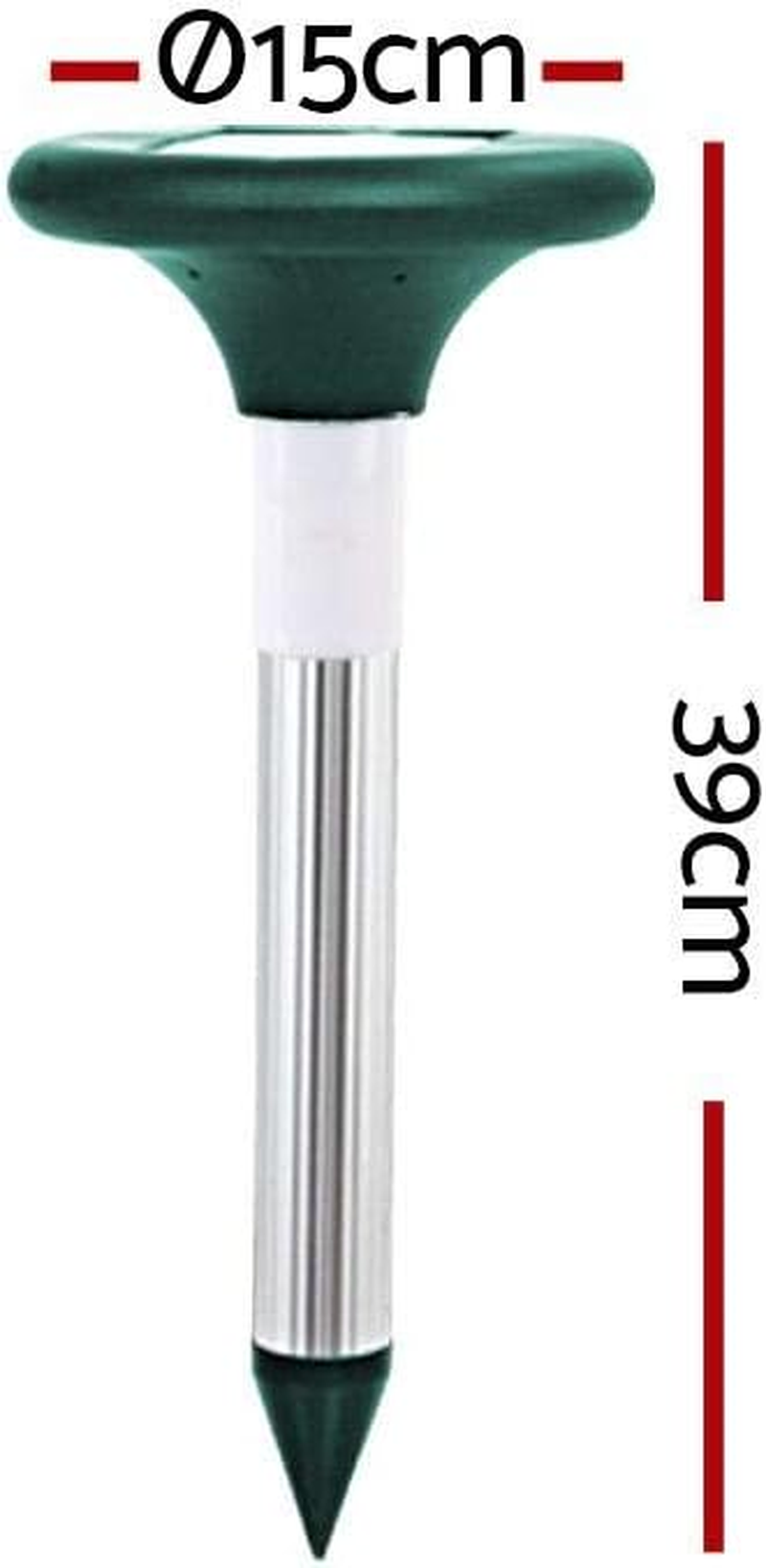 Gardeon LED Snake Repeller, Set of 4 Multi Pulse Solar Powered Repellent Ultrasonic Pest Mouse Repellers Rat Trap Possum Deterrent for Lawns Garden, Water Resistant ABS Plastic 50 X 65Cm image number 4