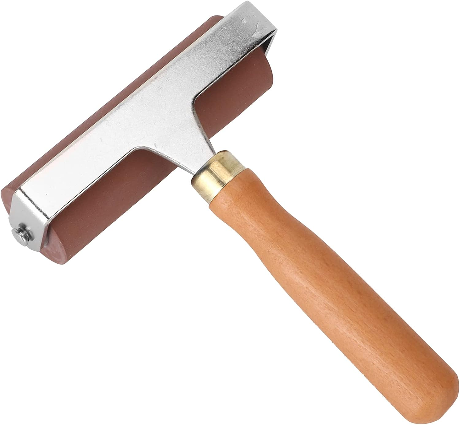 Deluxe Soft Rubber Brayer, Elasticity Practical Rubber Roller Sturdy and for Gluing Application(10Cm, Blue) image number 1