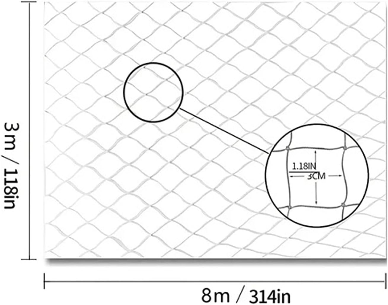 Balcony Screen for Pets - Anti-Fall Mesh Cat Safety Fence for Patio,Pet Protection Netting for Doorway, Stairs, Balcony Gate, Window, Deck image number 6