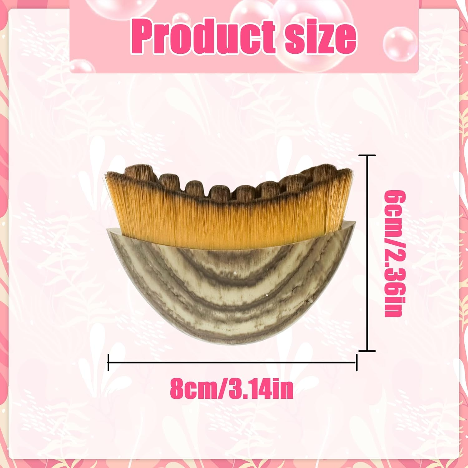 HAIKING Dry Brush for Face, 1 PCS Facial Sculpting Skin Care Tool with Storage Case for Facial Cleansing, Chin Jawline Sculpting (8 X 6 Cm/3.14 X 2.36 In) image number 3