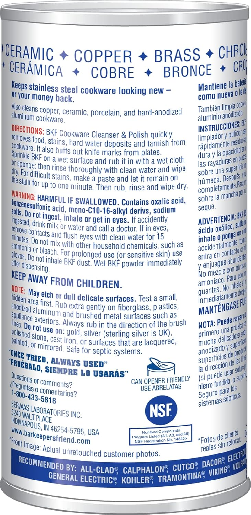 Bar Keepers Friend Superior Cookware Cleanser & Polish | 12-Ounces | 1-Unit image number 2