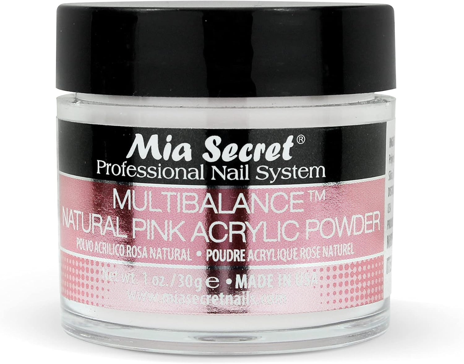 Mia Secret Multibalance Natural Pink Acrylic Nail Powder 1Oz