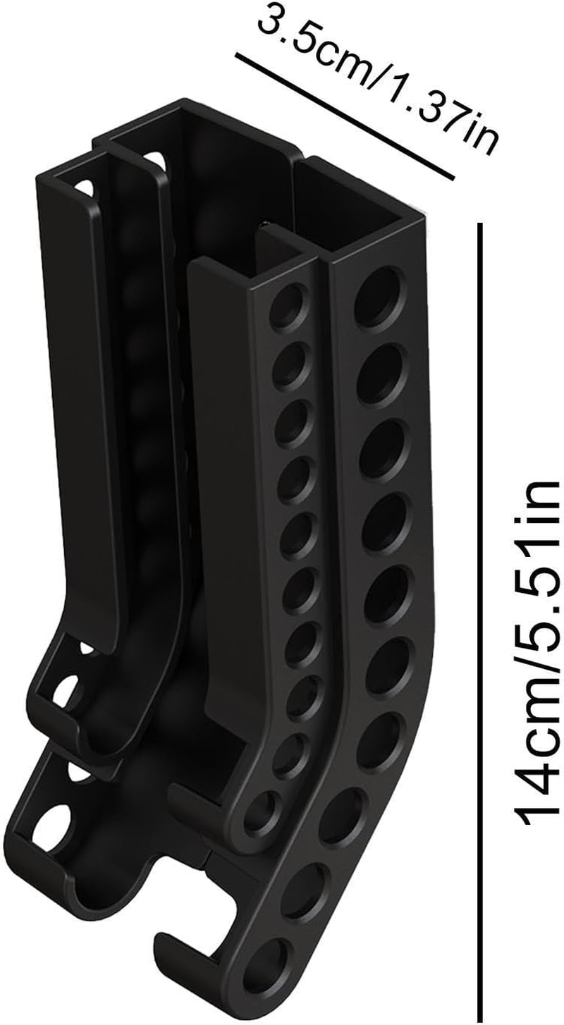 Battery Storage Organizer - Battery Dispenser Organizer, Battery Holder Storage | Wall Mount Battery Holder, Battery Organizer Storage Holder, Wall Mount Holds 10 AA and 10 AAA Batteries - Black image number 3