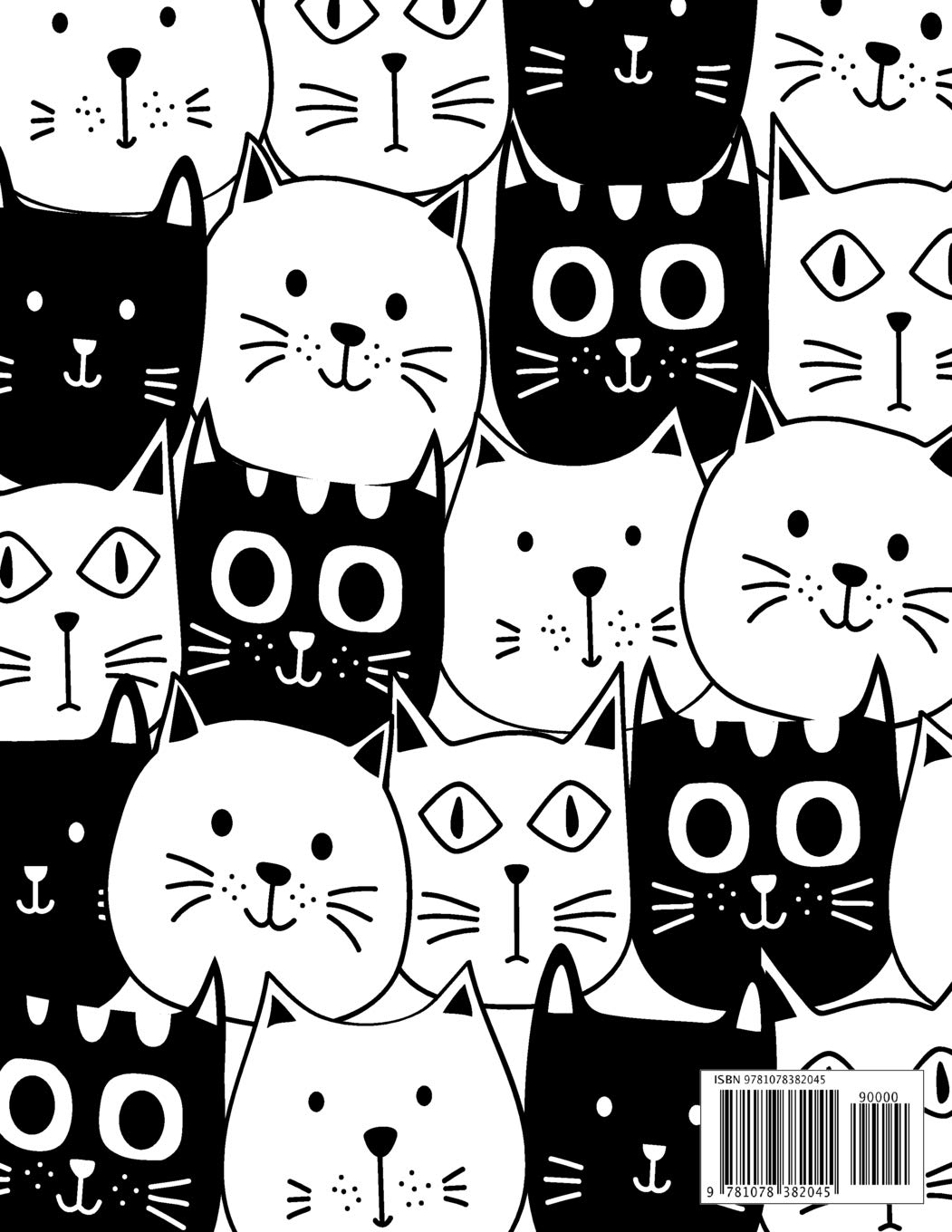 Notebook: Black and White Cats Notebook and Lined Pages, Extra Large (8.5 X 11) Inches, 110 Pages, White Paper (Notebook for Girls) image number 1