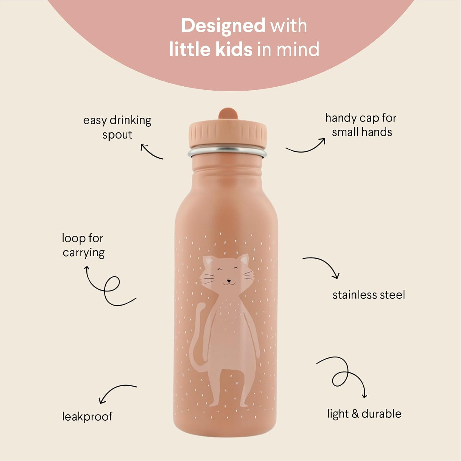 Trixie Drinkfles Mrs. Cat 500 Ml