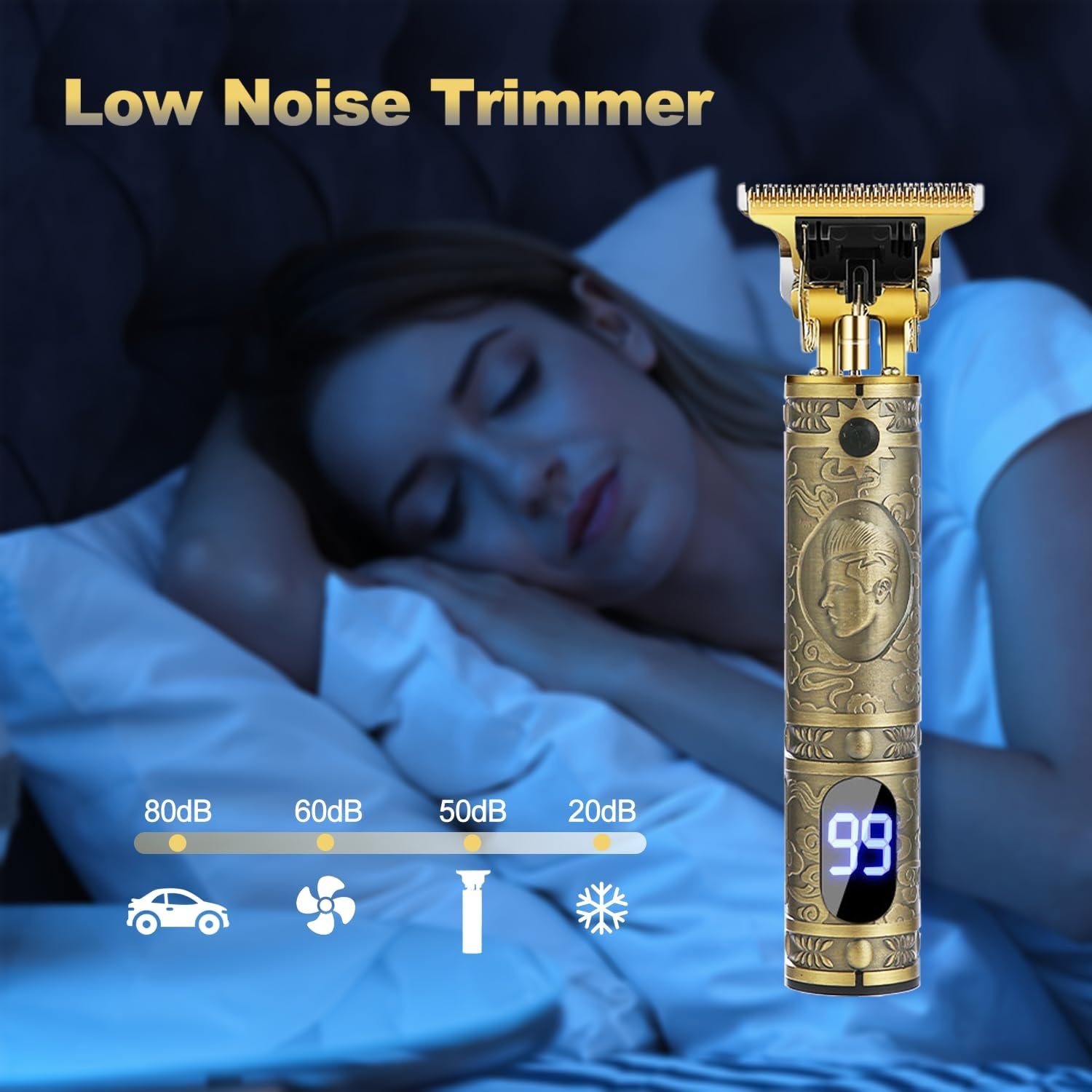 Hair Clippers for Men Head Shavers Zero Gapped Cutting Grooming Kit image number 2