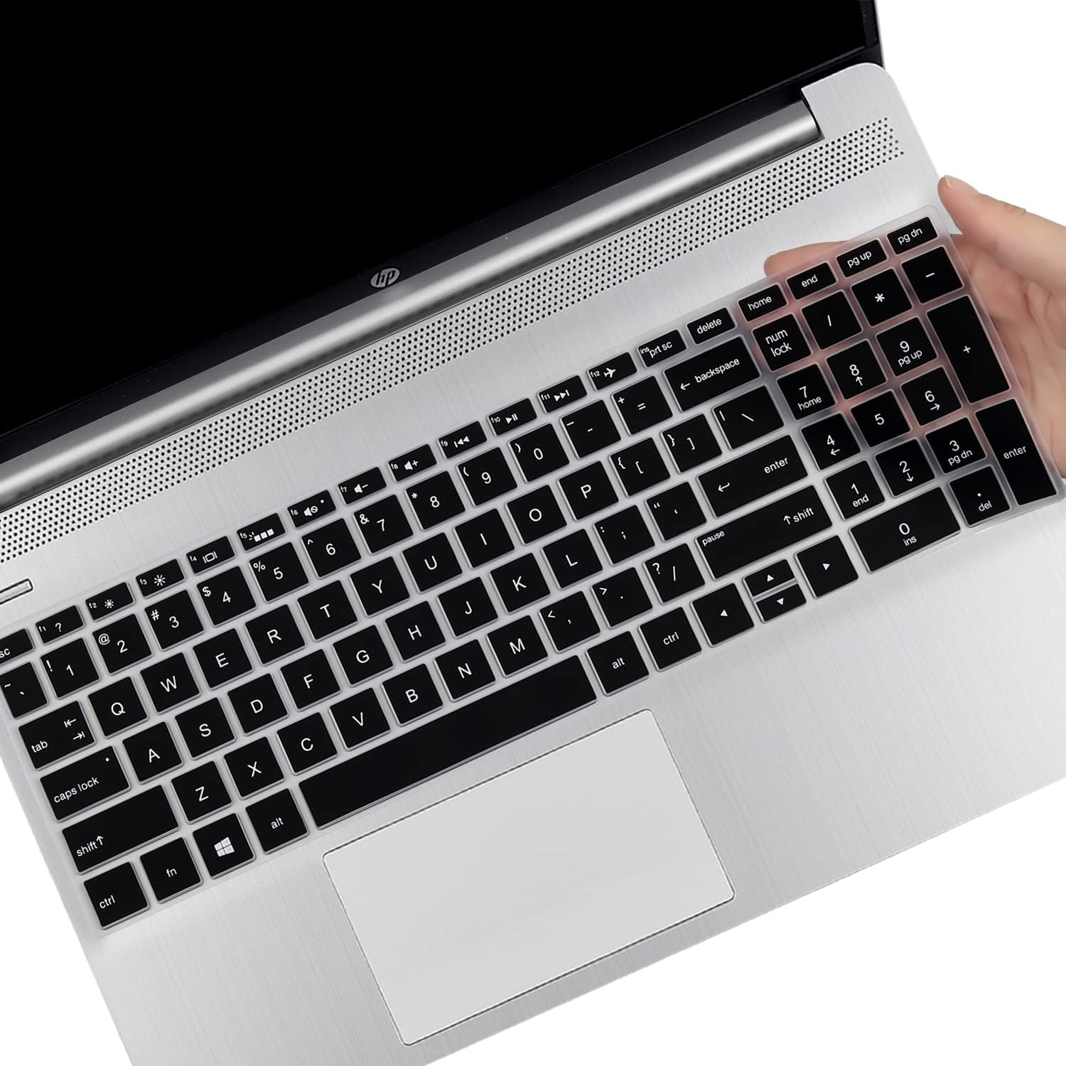 Keyboard Cover Compatible 2020 2019 17.3" HP Envy 17 Series 17M-Ae011 17M-Ae111 /17.3 Hp 17-Bs Series 17-Bs010 17-Bs020 17-Bs019 17-Bs049 /15.6" HP Envy X360 15/15.6" Pavilion 15 -White