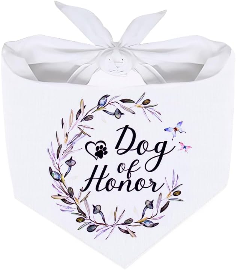 Dogs Bandana Birthday Wedding Outfit Apparel Accessories Bridal Shower Gifts for Dogs Scarf Engagement Clothes Handkerchief