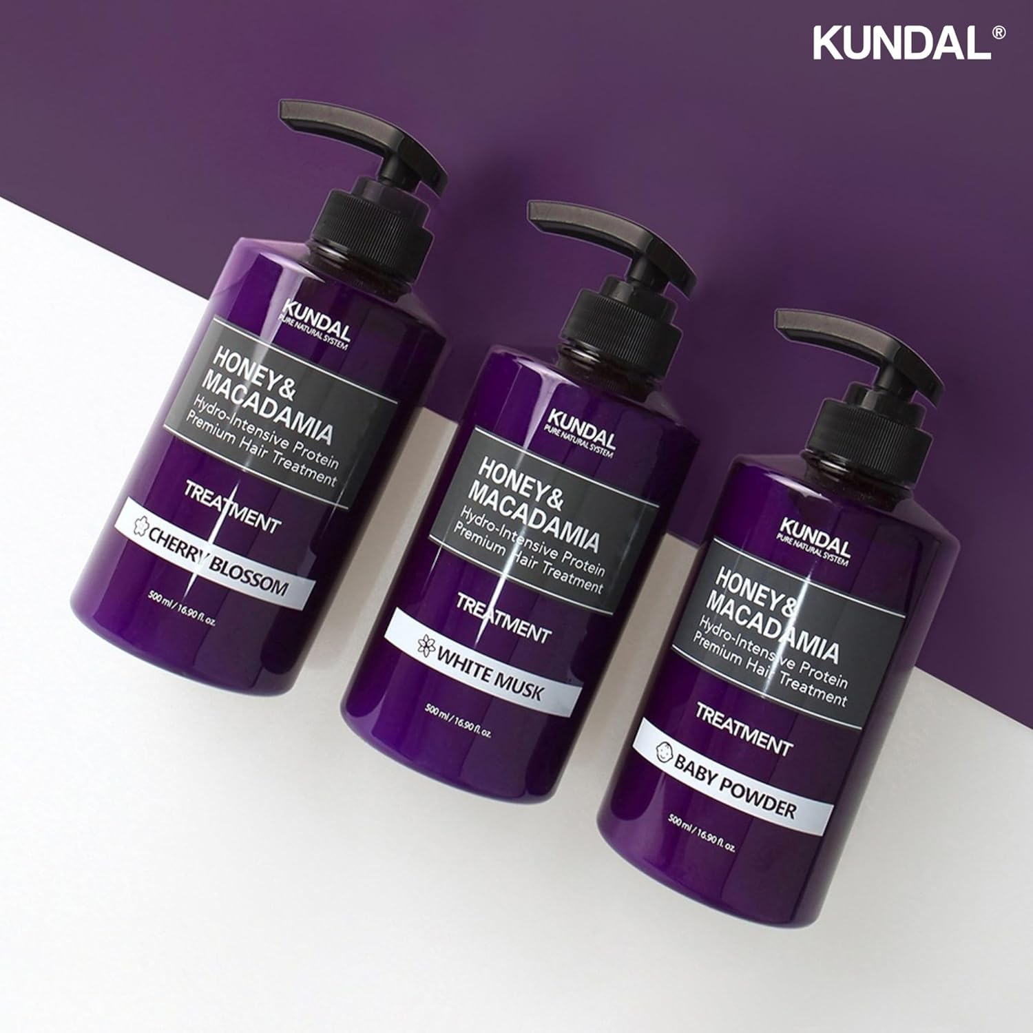 KUNDAL Natural Shampoo and Conditioner Set [White Musk] 16.9Fl Oz (Pack of 2) image number 2