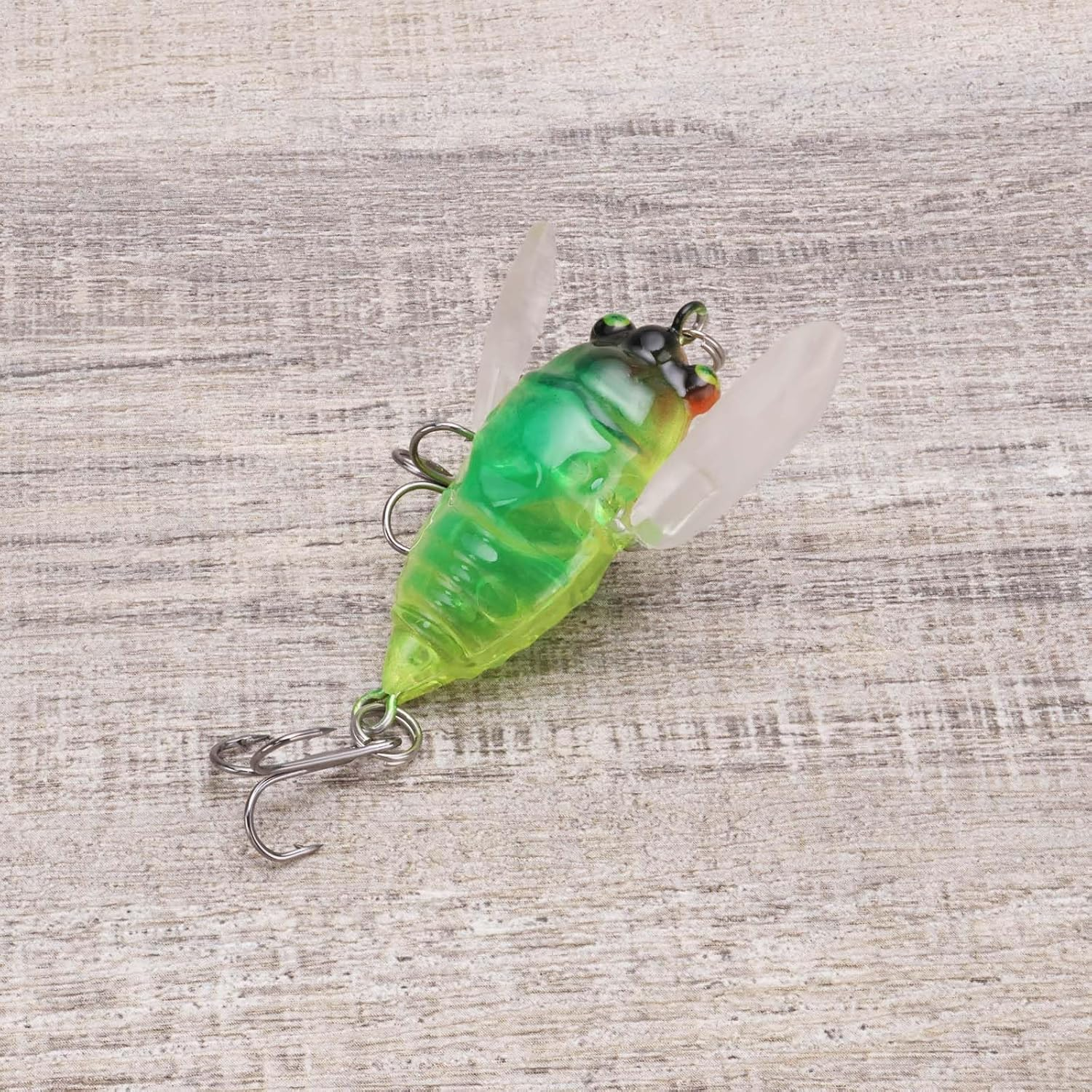 5Pcs Fishing Lure Hook Cicada Shape Fishing Bait 6G/5Cm Freshwater Crank Baits Artificial Cicada Lures for Topwater Fishing image number 4