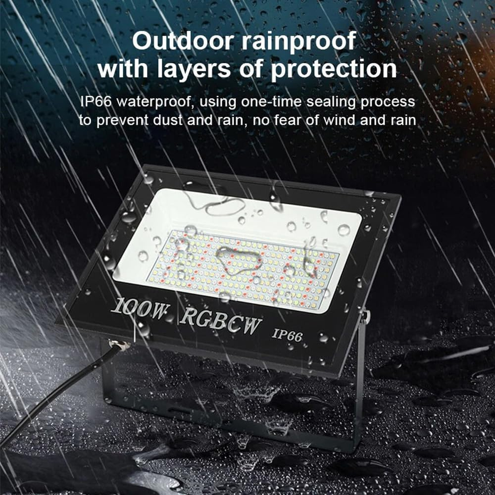 LEDON RGB LED Floodlight Bluetooth Halloween DIM IP66 Outdoor (100W) image number 2