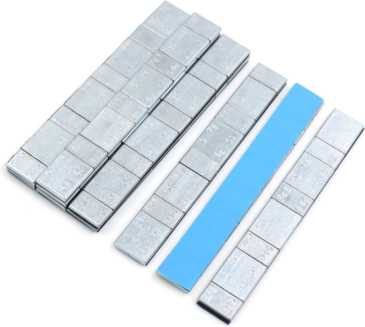 2.1Oz Motorcycle Wheel Balance Weights Strips 134 X 18Mm 10Pcs Automotive Parts image number 2
