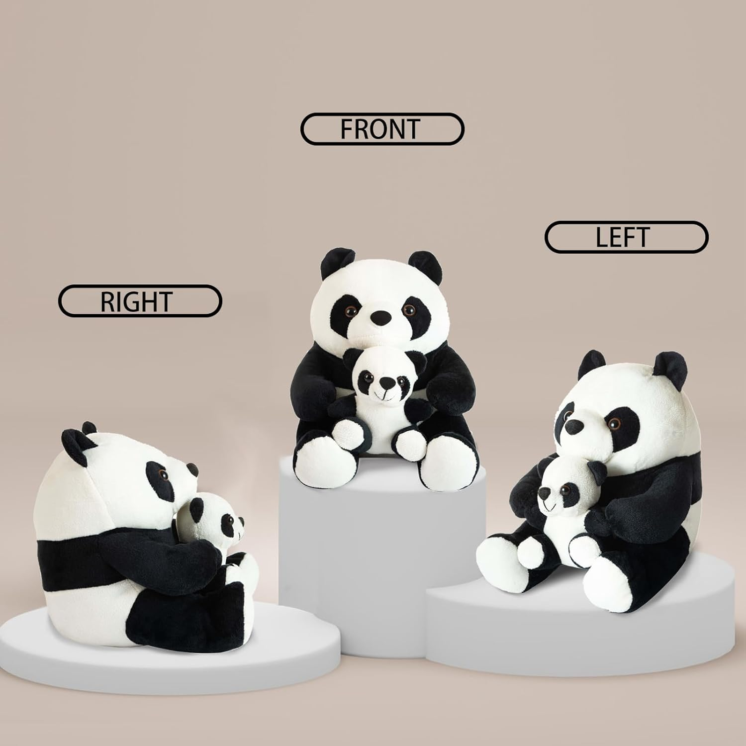 Marwood Cute Door Stopper Decorative Door Stops for Home and Office, Panda Weighted Interior Doorstop Fabric Stuffed Animal Door Stopper Floor Decorative image number 3