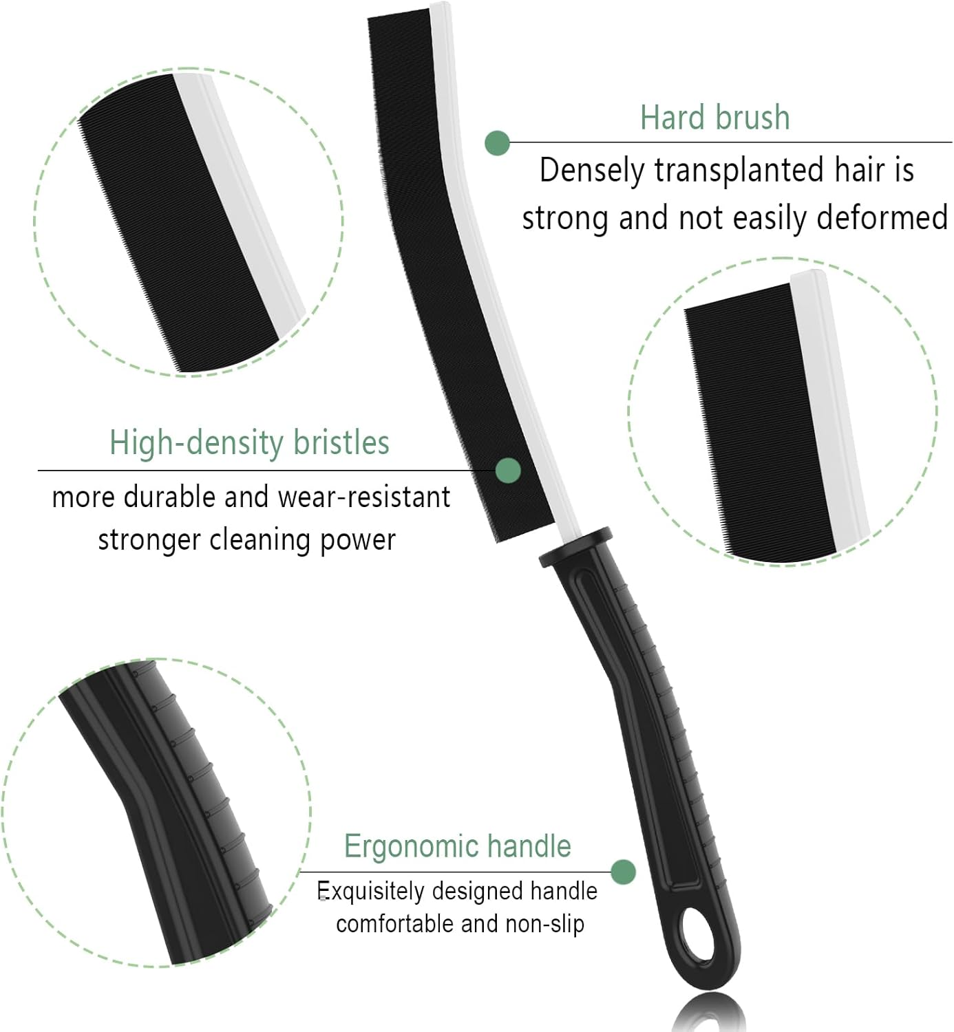 Crevice Cleaning Brush,2 Pcs Bathroom Crevice Gaps Cleaning Brush Groove Crevice Cleaning Tool for Narrow Corners in Home Kitchen Bathroom and Window Hard Bristle Crevice Cleaning Brush UK (2) image number 4