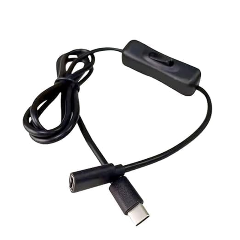 Black USB C Extension Cable with On/Off Switch Perfect for Charging and Data Transfer on Any Type C Device Type C Male to Female Cable Home Audio Accessories Cables and Interconnects image number 5